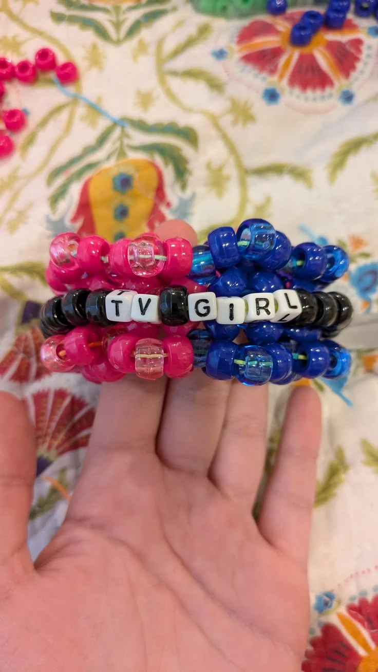 Handmade Beaded Bracelets 'TV GIRL'