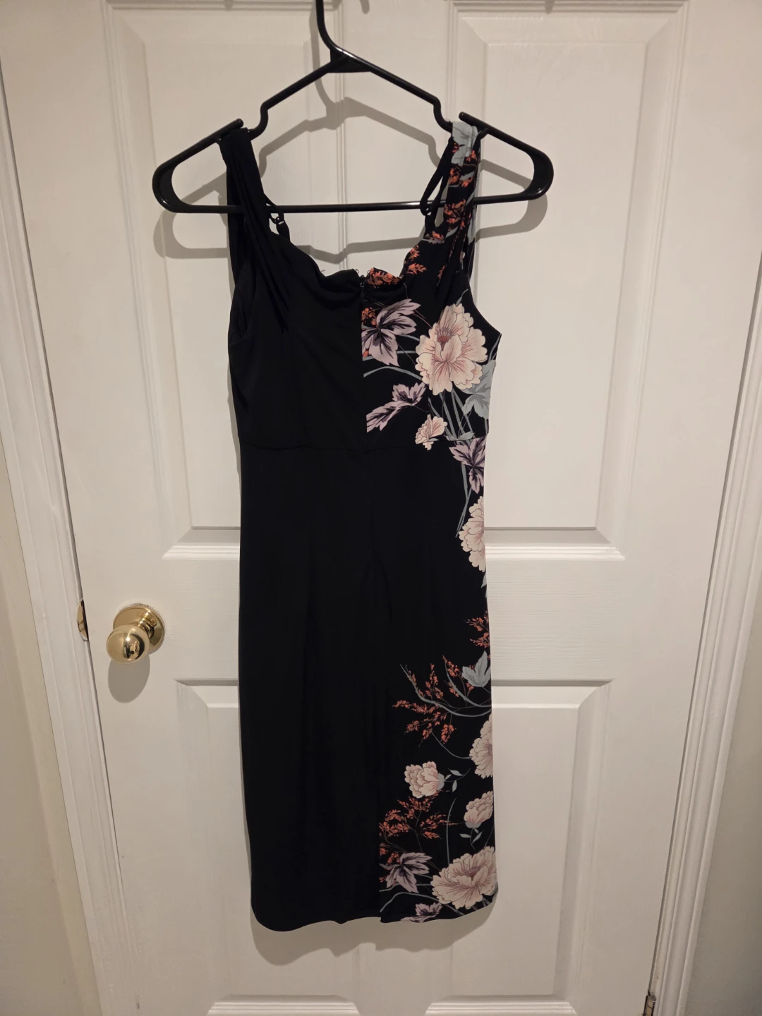 Le Château Black Floral Dress Size 6