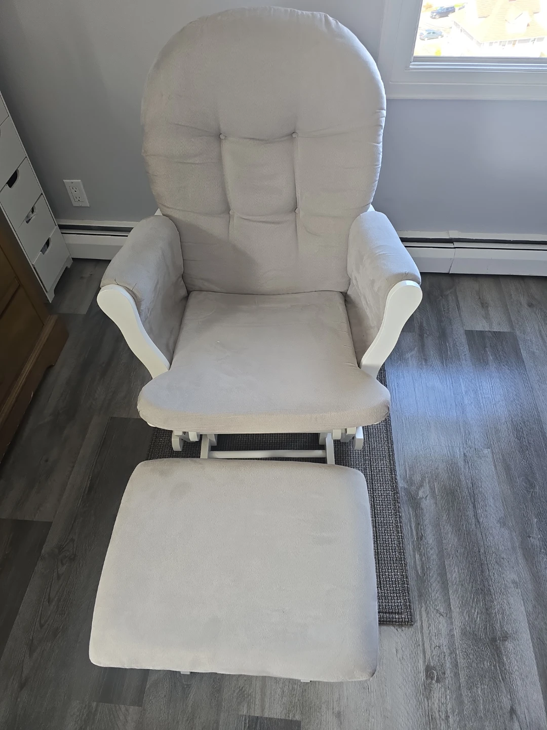 Glider Chair and Ottoman Set - photo 4