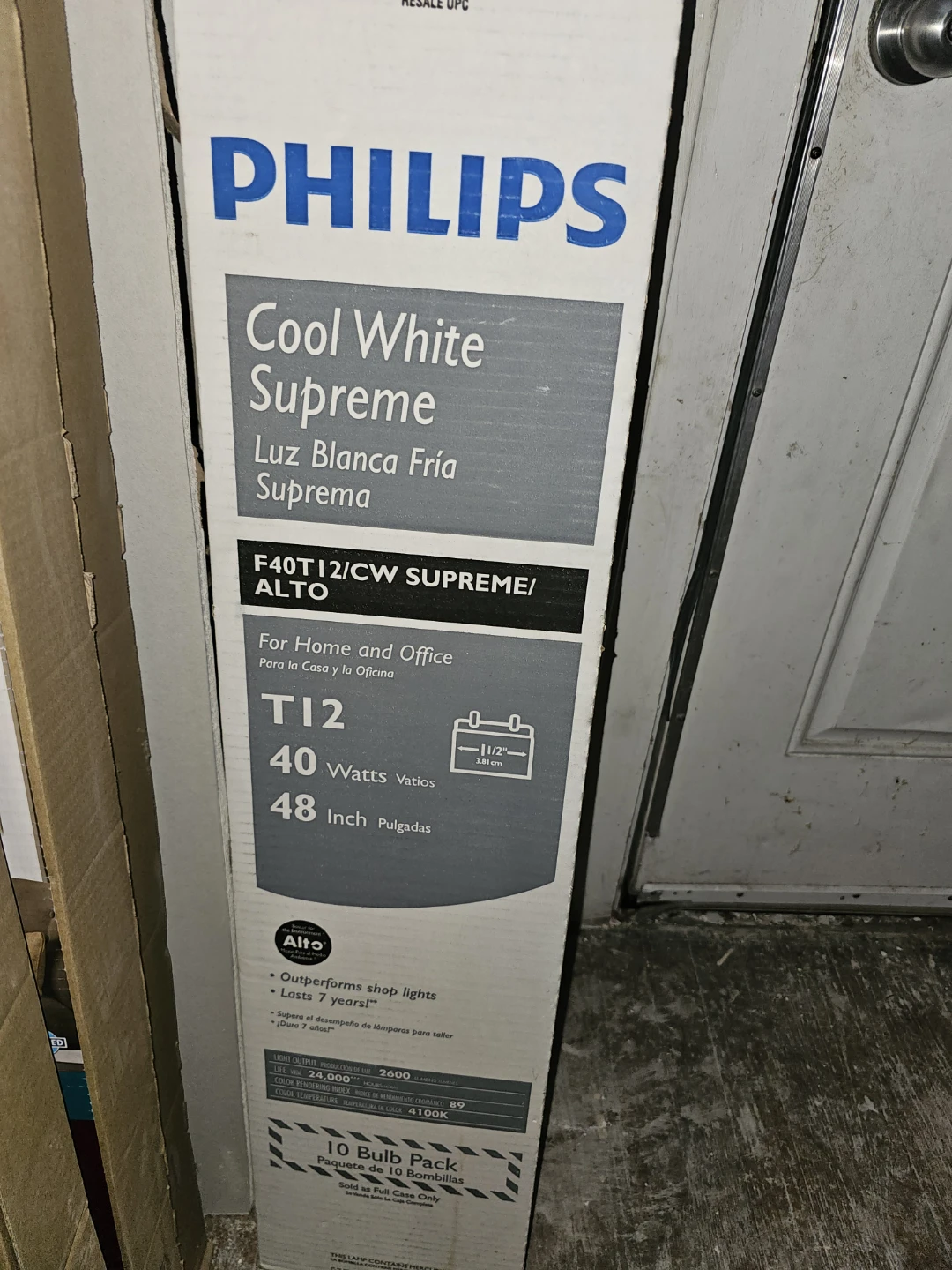 Philips Cool White Supreme T12 Fluorescent Light Bulbs - 10 Pack - photo 2