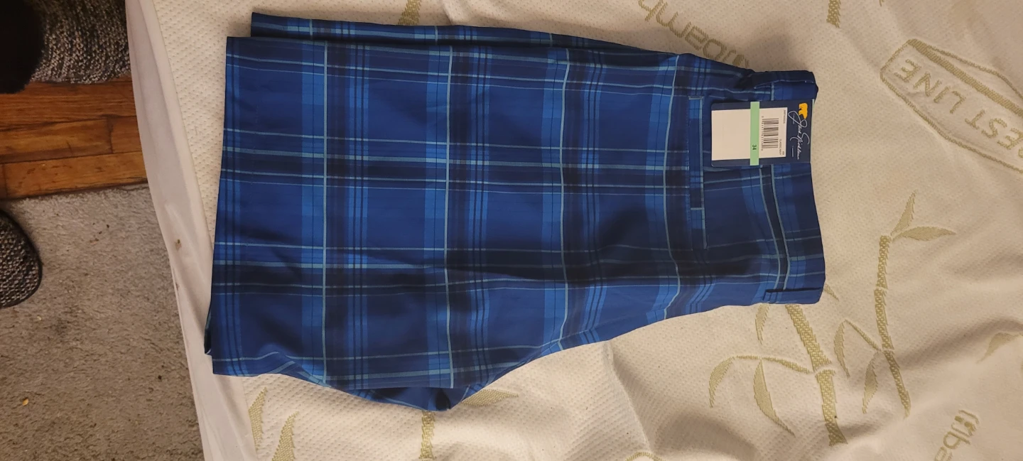 Jack Nicklaus Men's Classic Navy Plaid Shorts Size 34 - photo 4