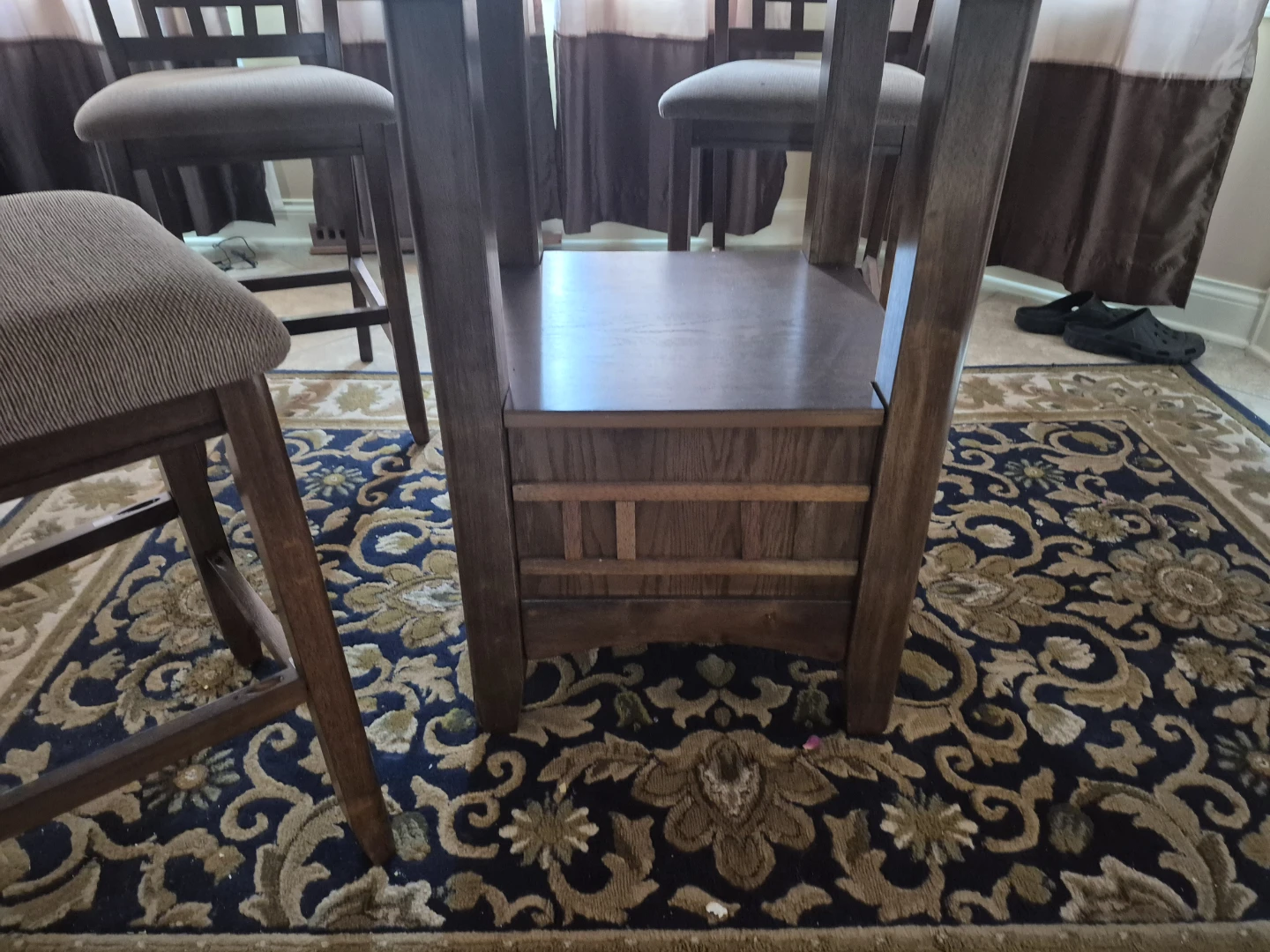 Elegent wooden dining Table Set with 4 Chairs - photo 2