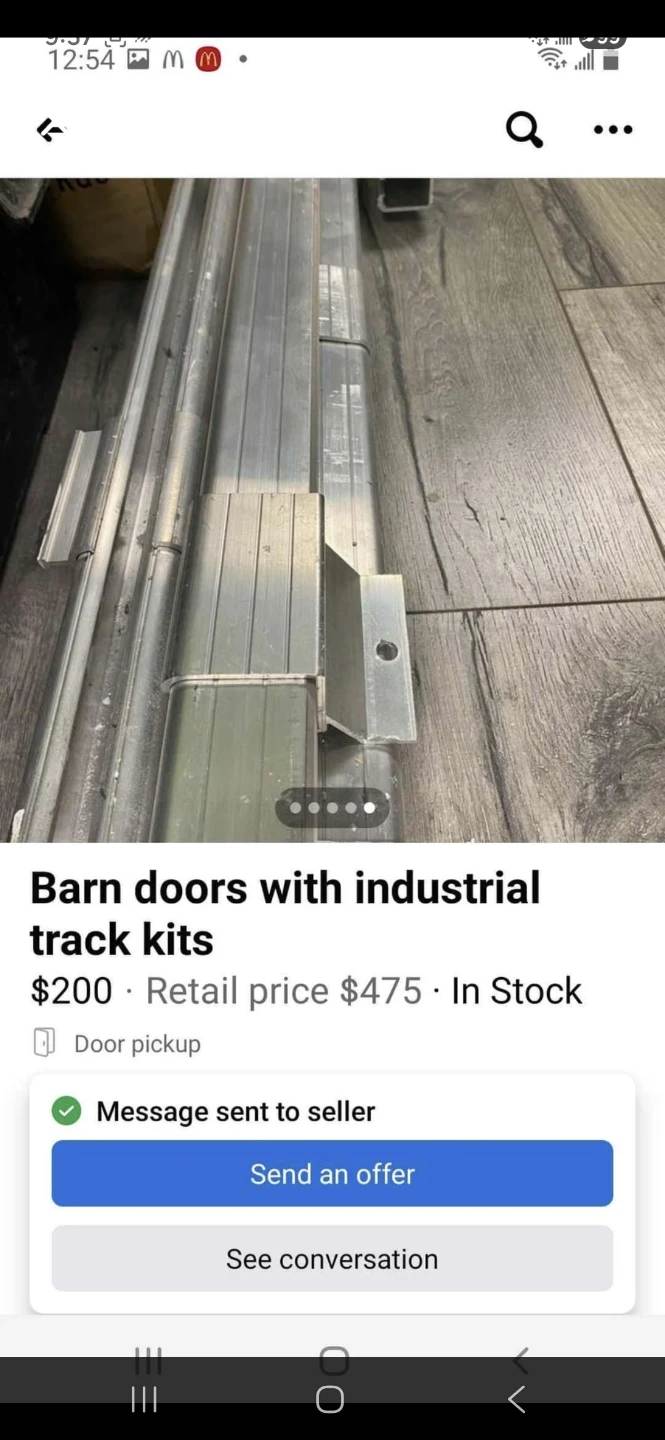 Barn doors with industrial track kits - photo 5