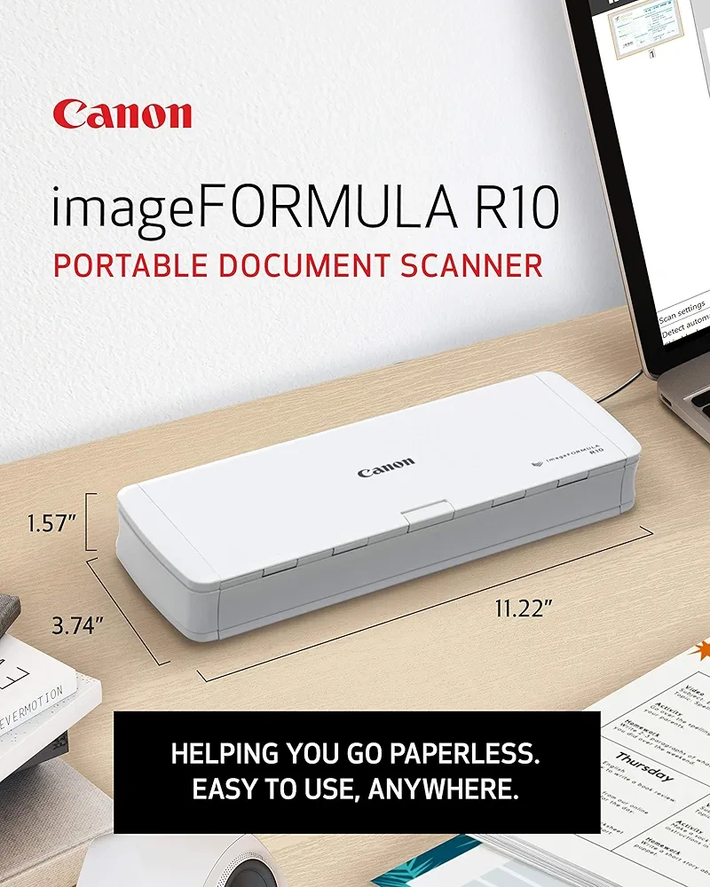 Canon imageFORMULA R10 Portable Document Scanner - photo 2