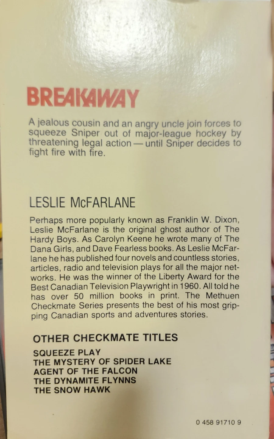 Breakaway by Leslie McFarlane Book - photo 2