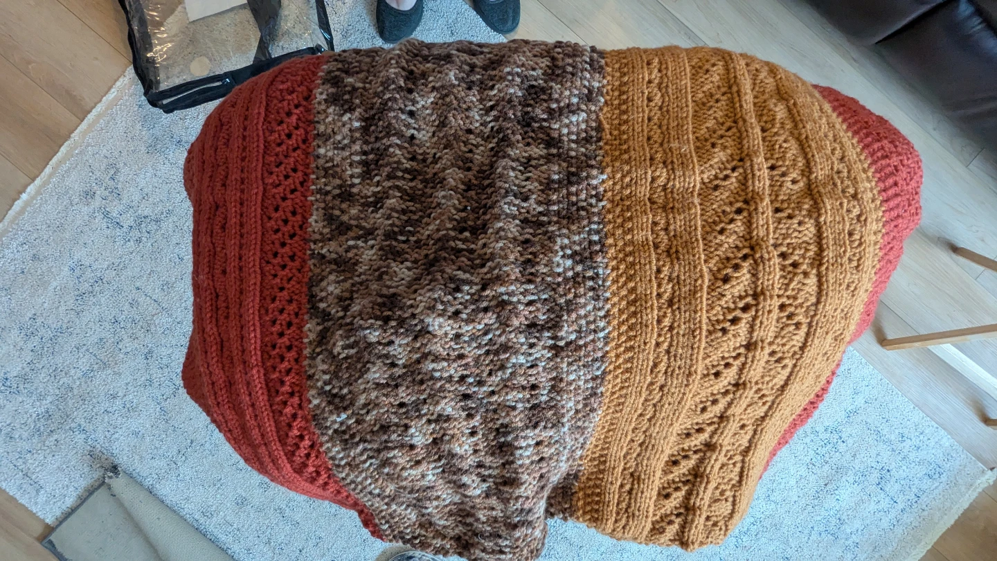 Handknit Chunky Throw - photo 2
