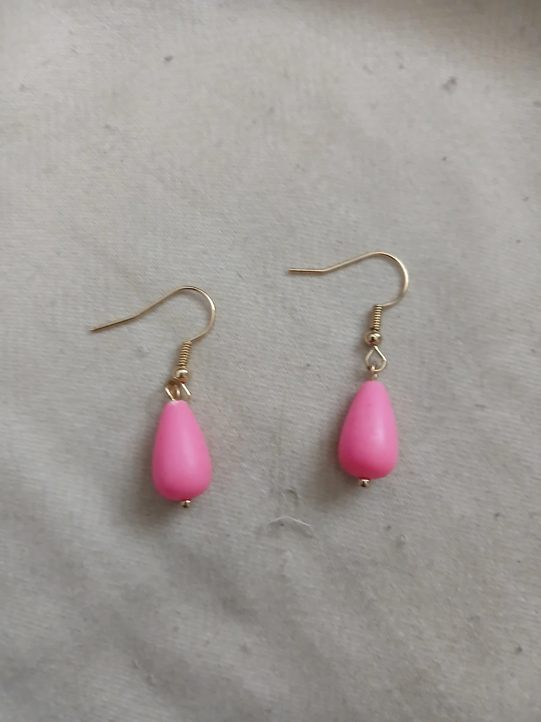 Pink Teardrop Earrings - photo 2