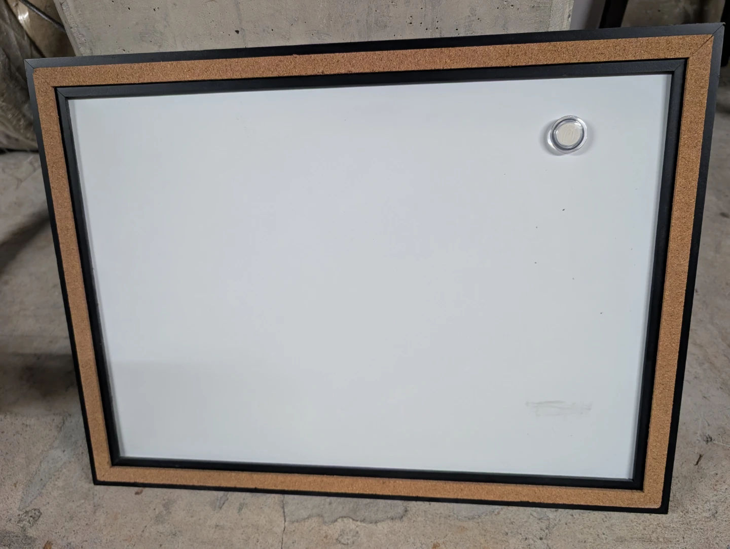 Quartet Dry-Erase Board 17"x23" Magnetic Cork Frame Black