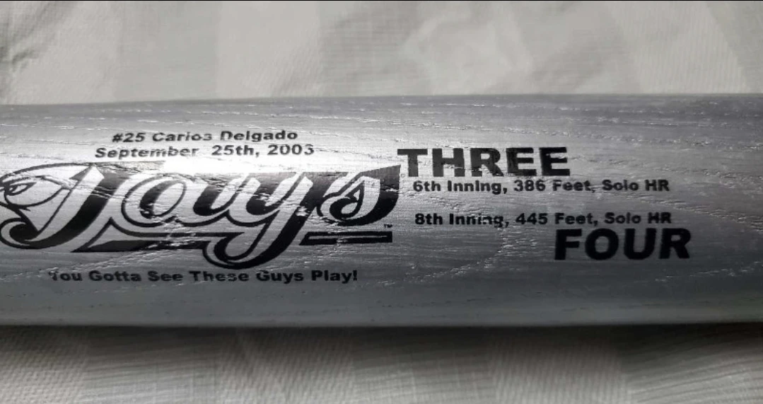 New SGA Louisville slugger Delgado commerative baseball bat - photo 3