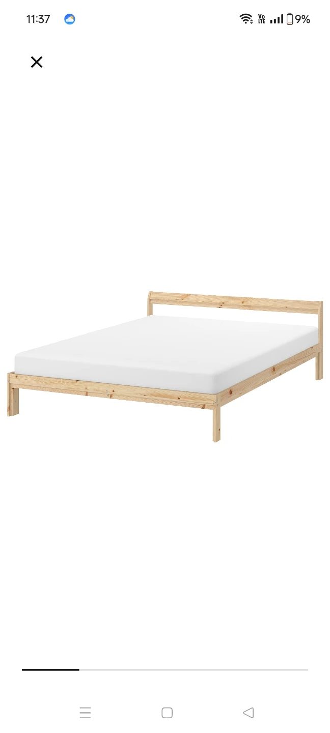 IKEA Wooden Pine Full Size bedframe