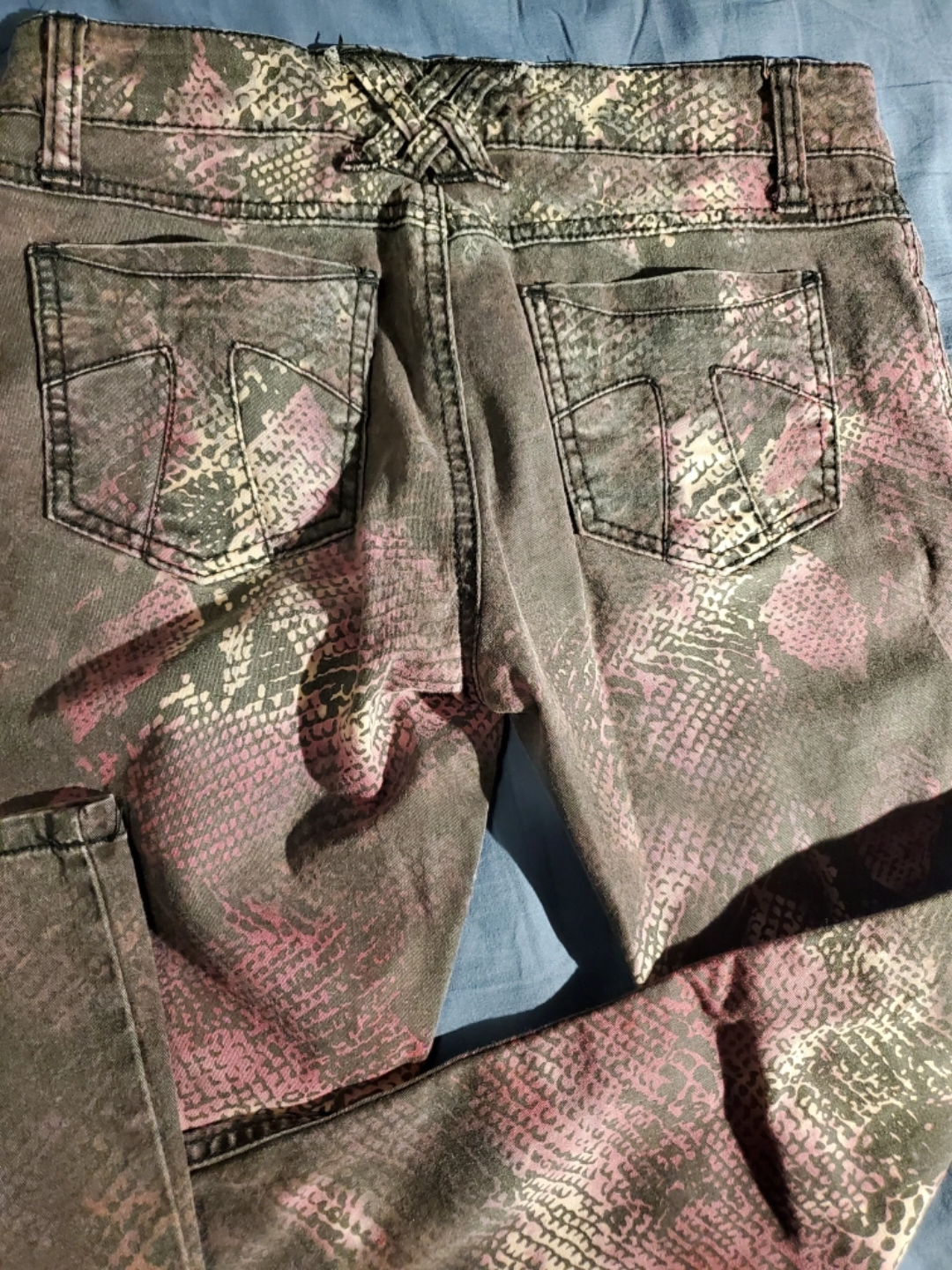 Tripp NYC Snake Print Skinny Jeans Size 1 - photo 3