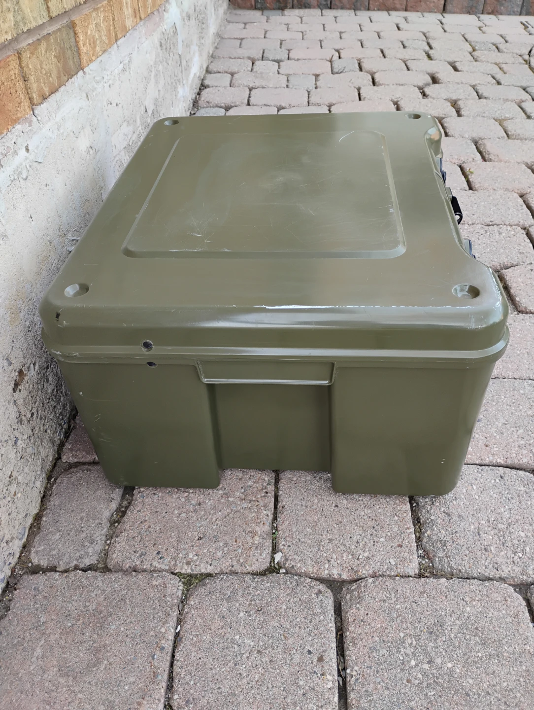 Olive Green Storage Case with Handle - photo 2
