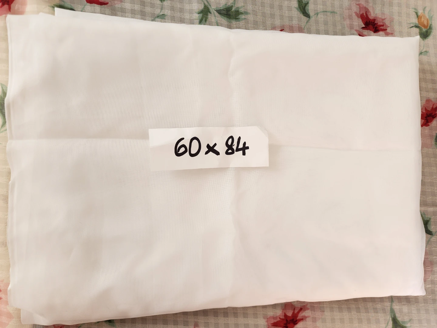 WHITE SHEAR CURTAINS
