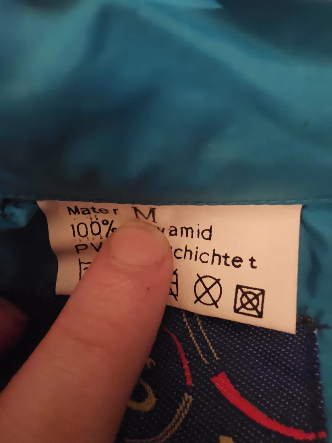Scanda Blue and Black Windbreaker Jacket Size M - photo 3