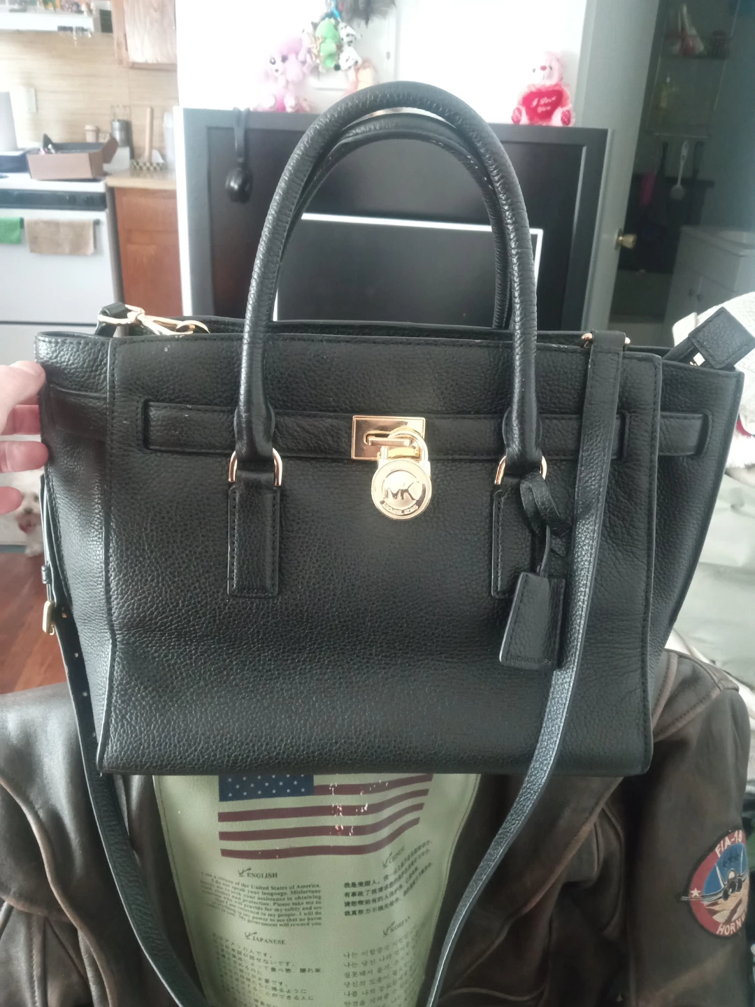 Michael Kors Black Leather Satchel Handbag - photo 3