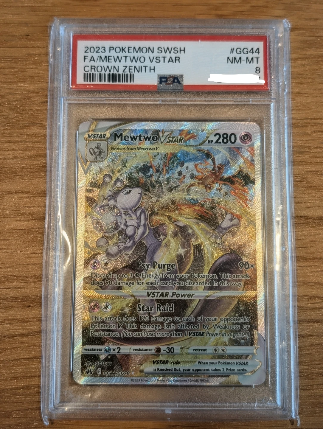 Mewtwo VSTAR GG44/GG70 PSA 8 - Pokemon