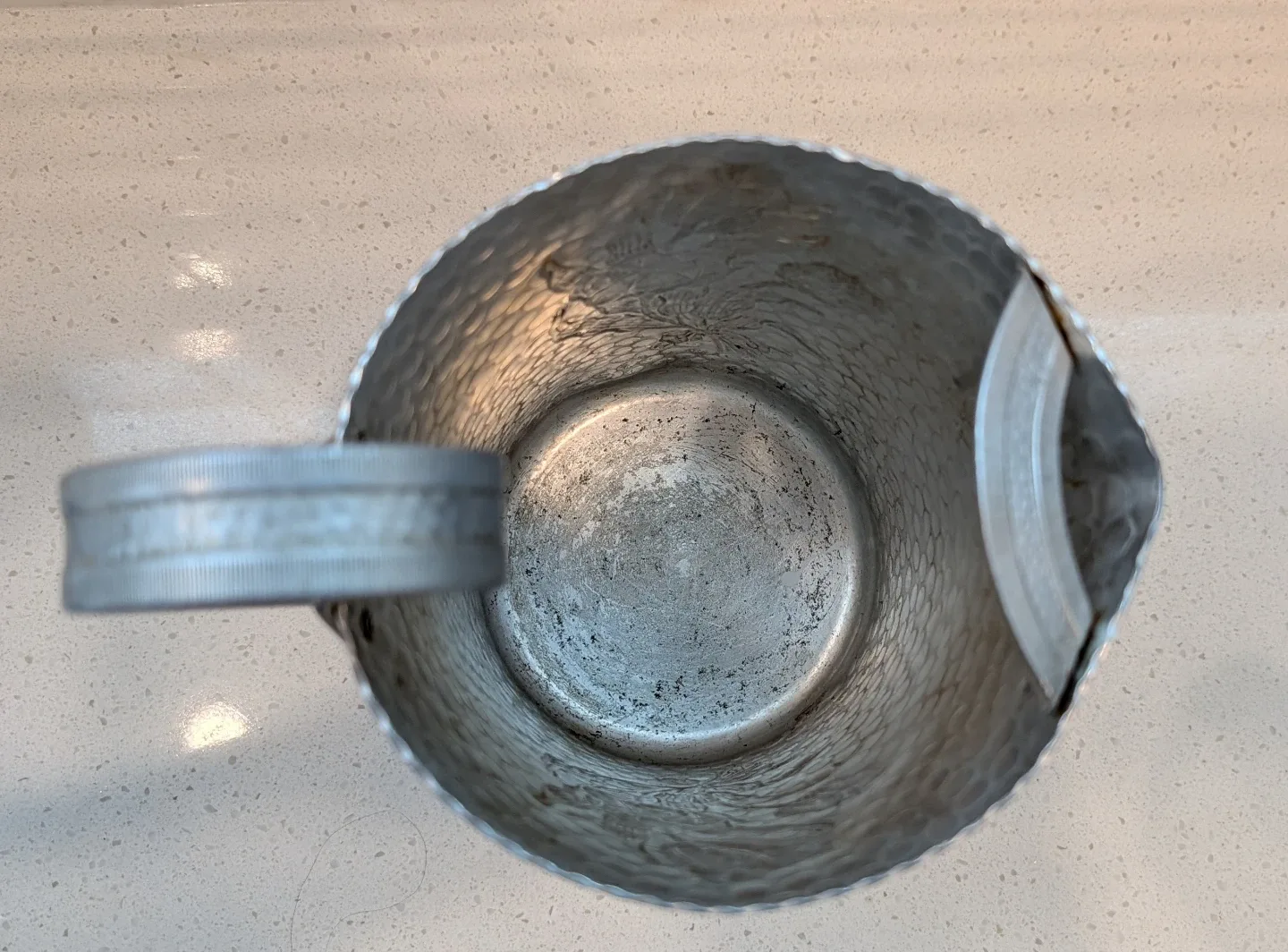 Vintage Forged Aluminum Pitcher - photo 2