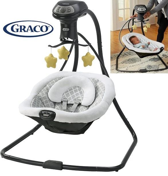 Graco Simple Sway LX Baby Swing with Multi-Direction Lounger 👶🍼🧸