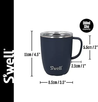 Swell Portable Mug with Handle (Azurite)