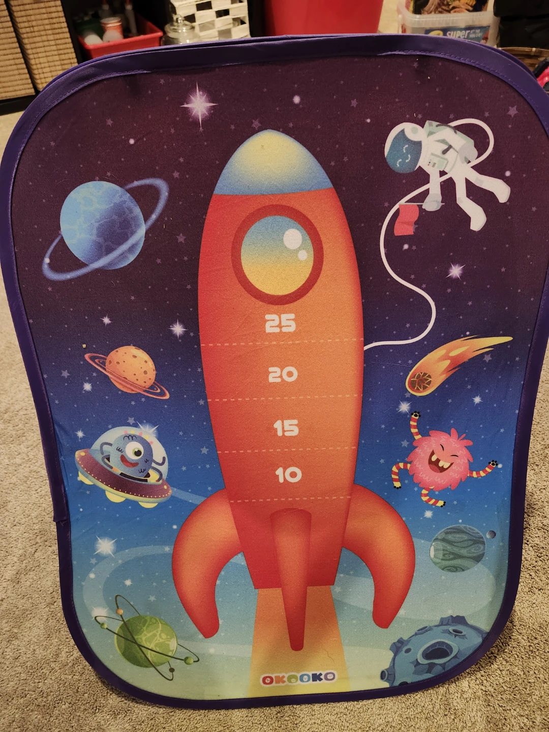 OKOOKO Space Themed Pop-Up Toss Game with Beans Bags - photo 2