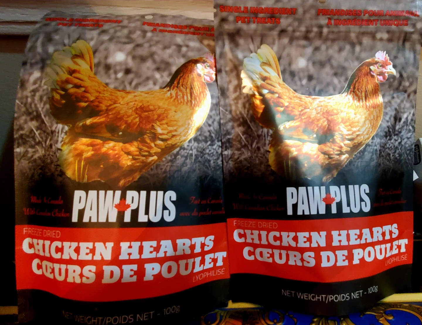 Paw Plus Free Range Chicken Hearts Treats For Dogs And Cats - photo 2
