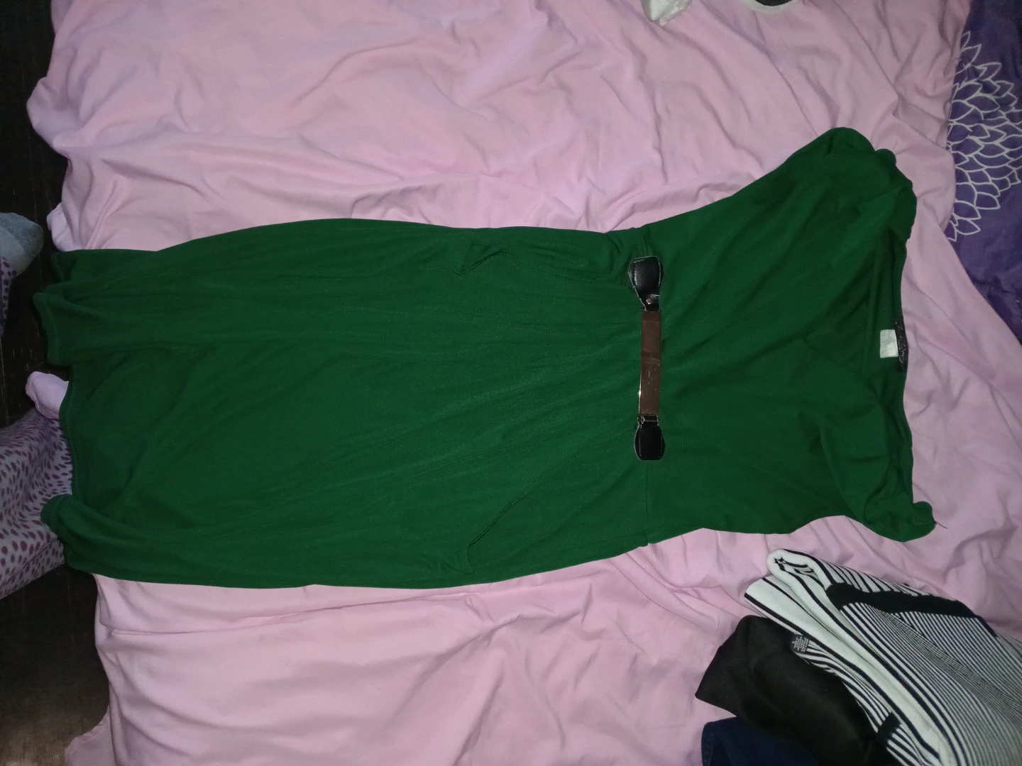 Jus d'Orange Green Maxi Dress with Belt - photo 2