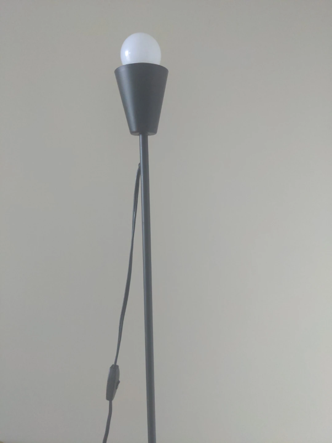Basic Black Floor Lamp with Cone Shade