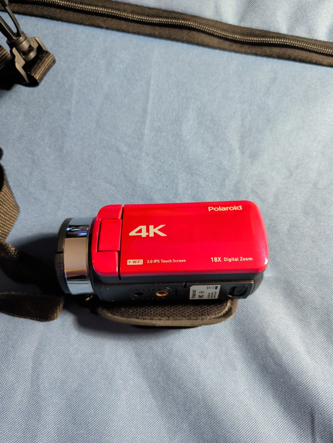 Polaroid 4K Camcorder with 18x Digital Zoom and Carrying Case - photo 3