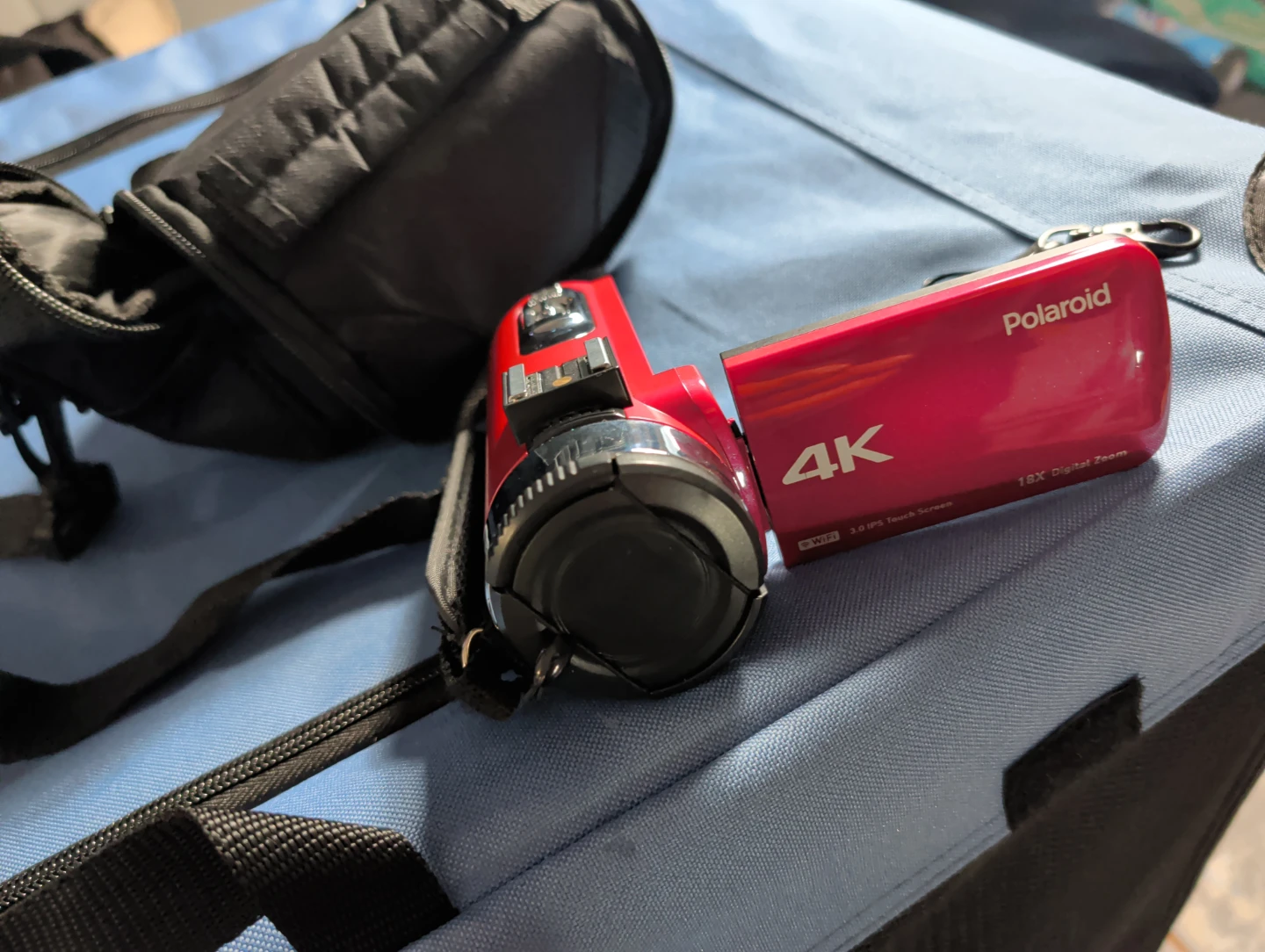 Polaroid 4K Camcorder with 18x Digital Zoom and Carrying Case - photo 4