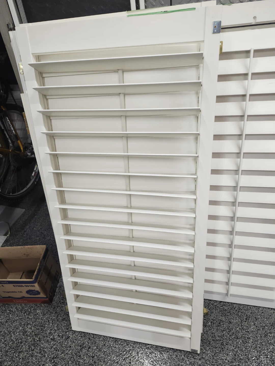 White Wooden California  Shutters
