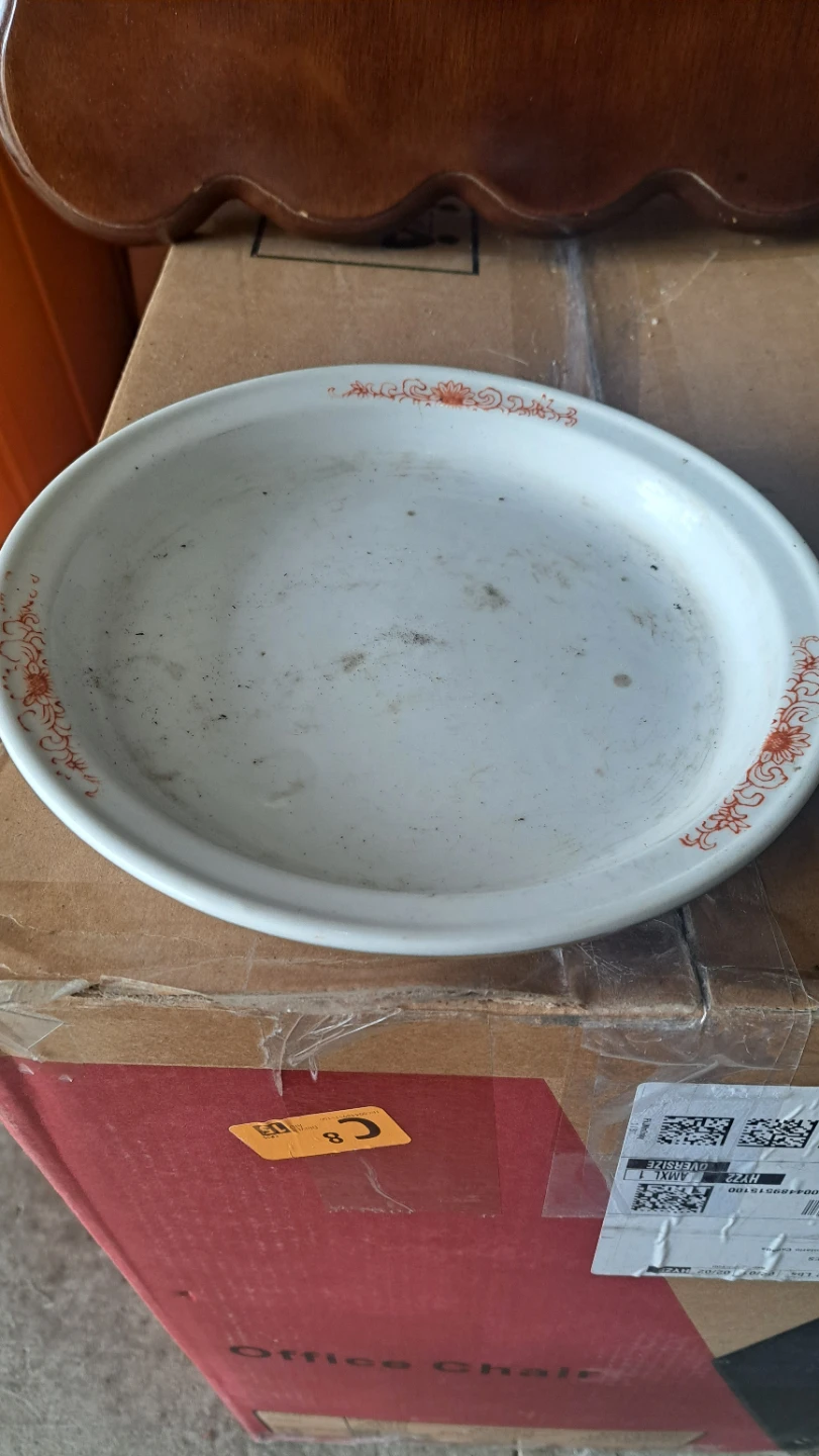 Vintage Chinese Planter Pot with Saucer - photo 3