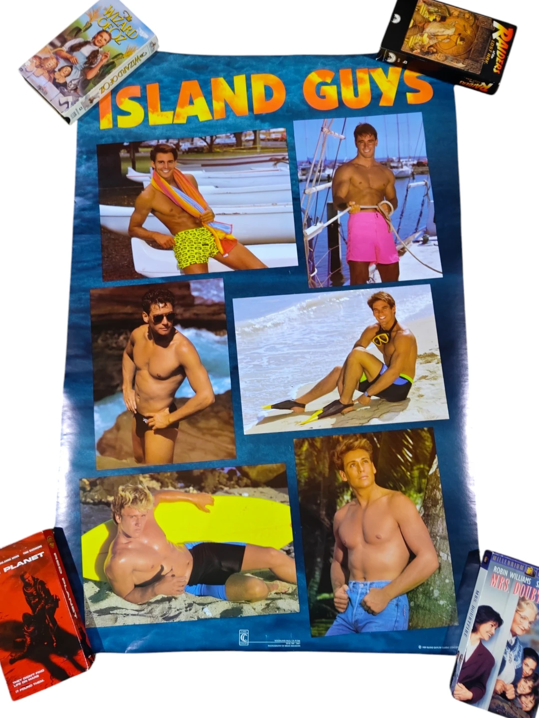 Vintage 1989 Island Guys Summer Posters x5