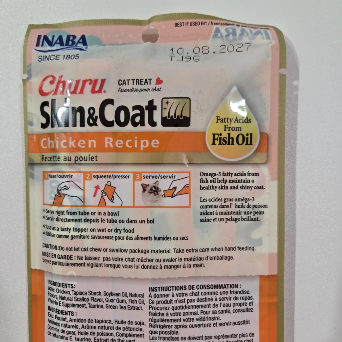 Inaba Churu Skin & Coat Chicken Recipe Cat Treats - photo 4