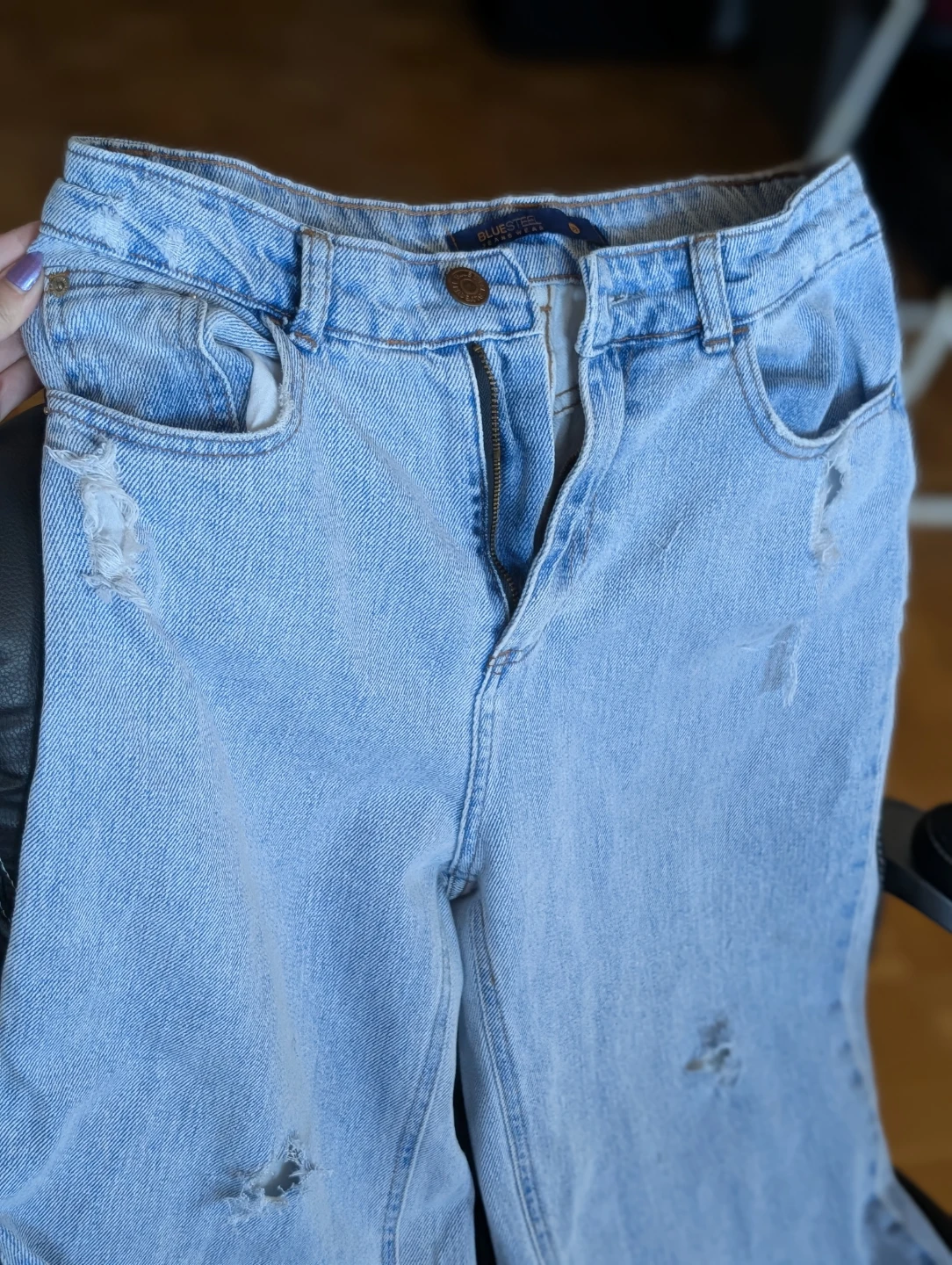 BLUeSTEEL Jeans Wear Distressed Light Wash Size 38