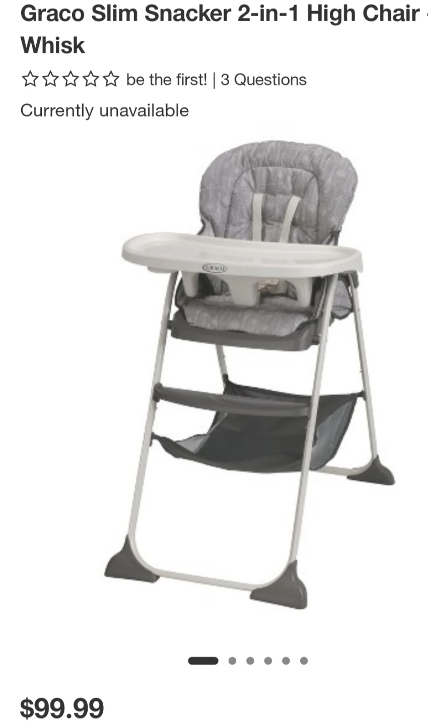 Graco Slim Snacker High Chair - photo 4