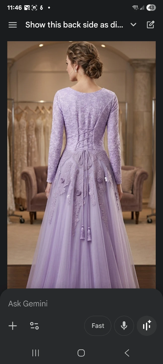 Lavender Lace Gown - photo 5