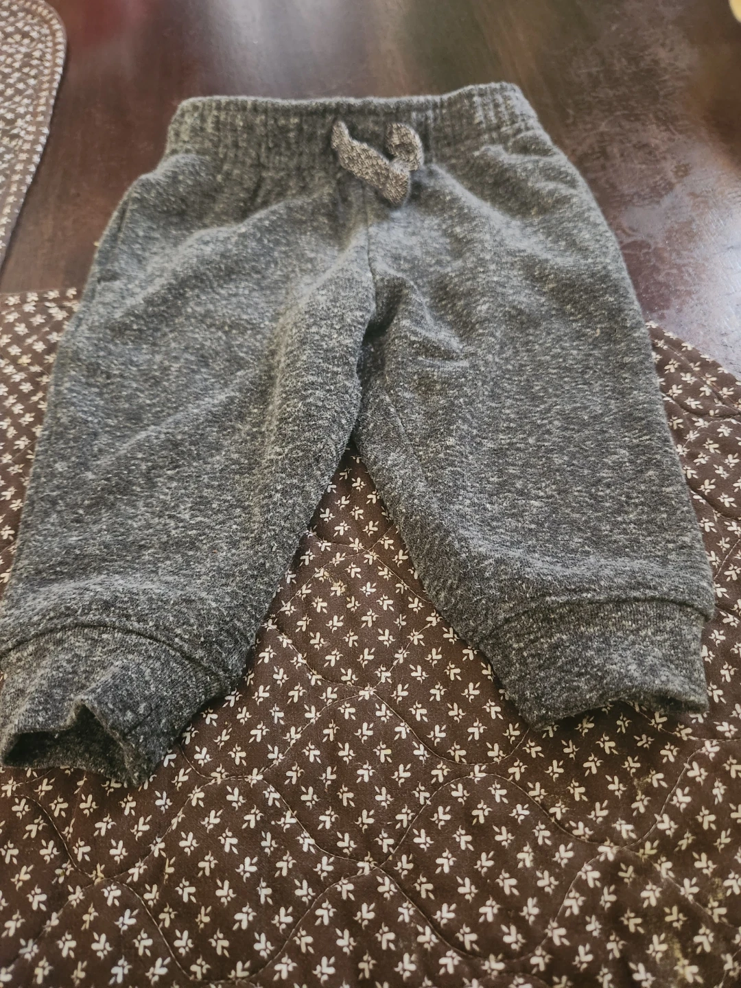 Grey Knit Jogger Pants
