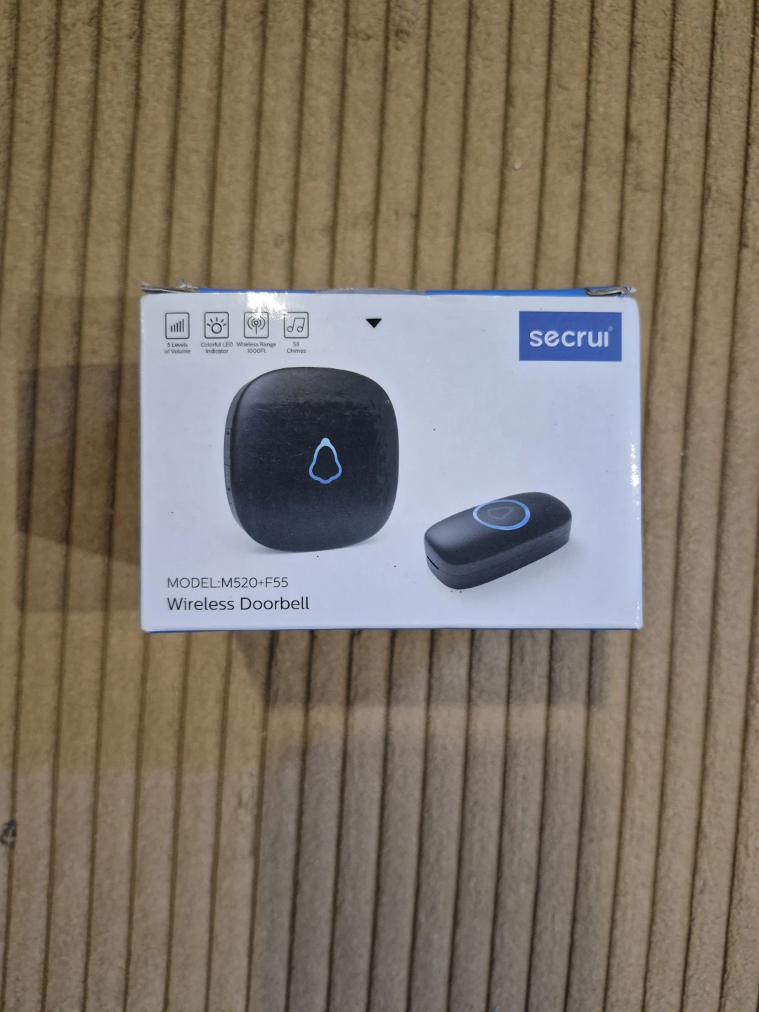 Secrui Wireless Doorbell M520+F55 - Black