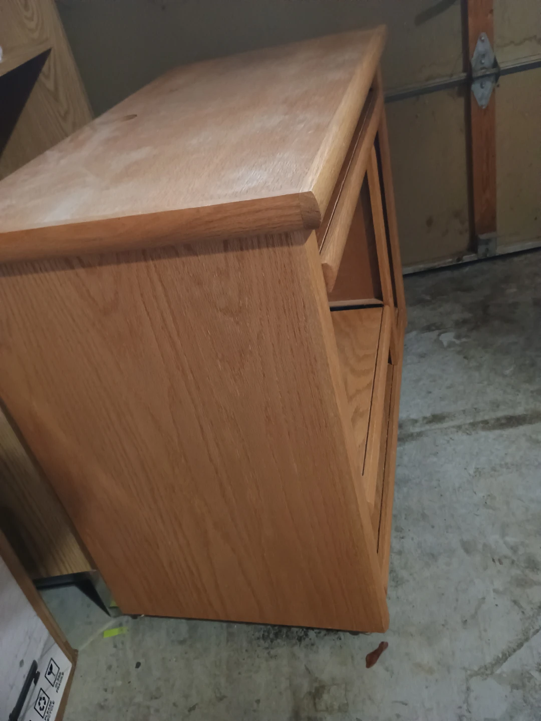 Oak Wood PCtable Stand with Keyboard Tray - photo 4
