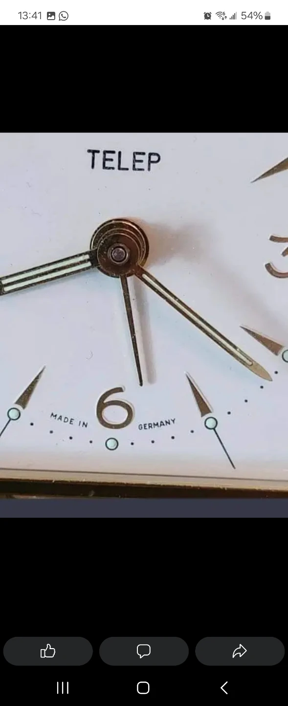 Vintage Telep travel alarm clock 1950s - photo 5