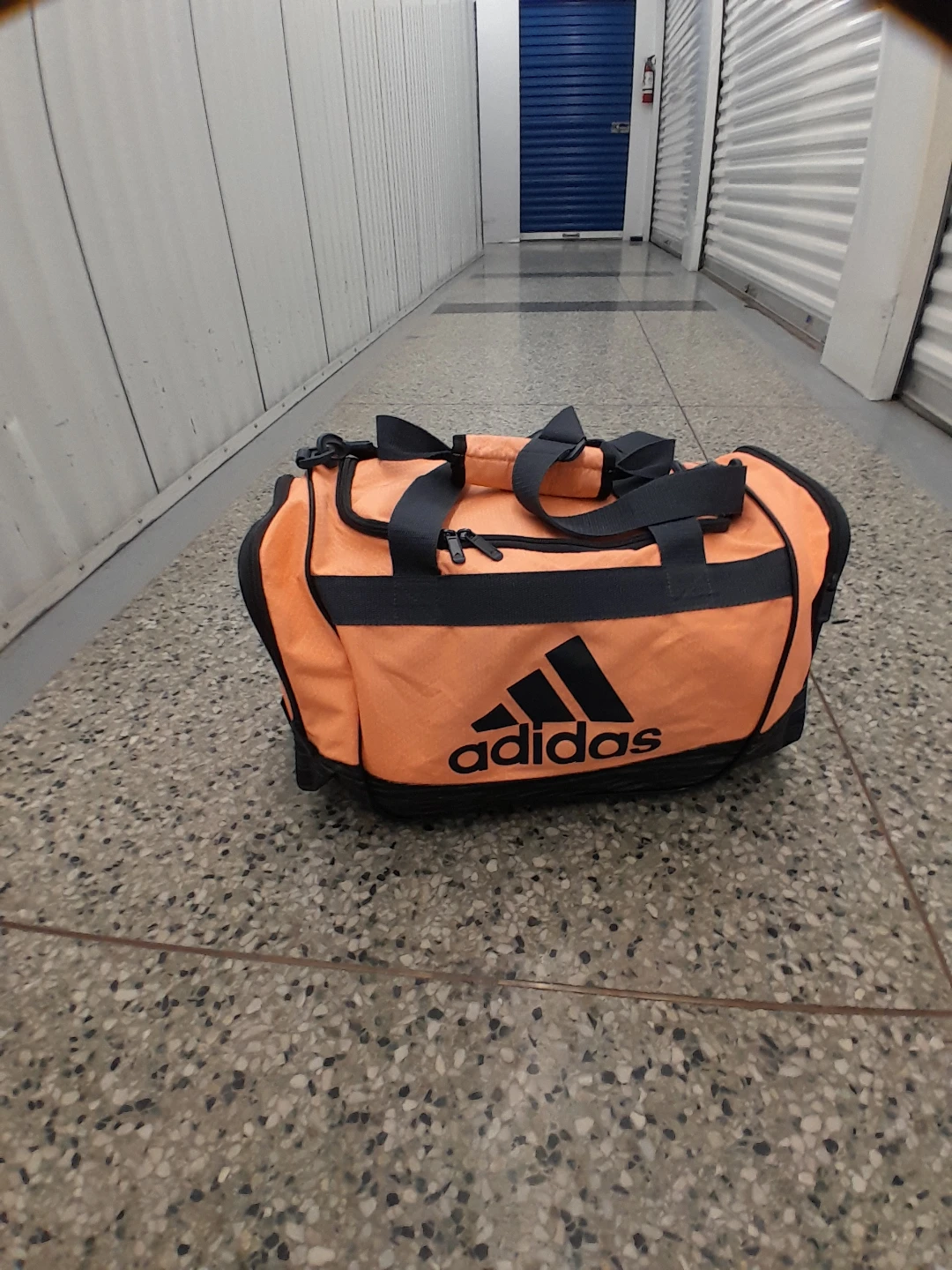 Adidas Orange Duffel Bag College Style Medium Size - photo 3