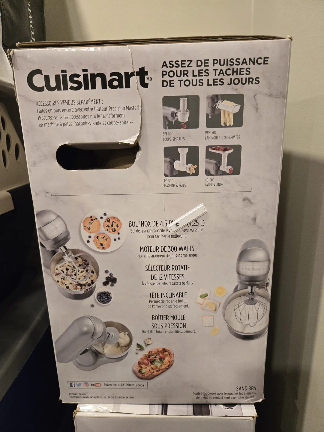 Cuisinart Precision Master 4.5-Quart Stand Mixer - Silver - photo 3