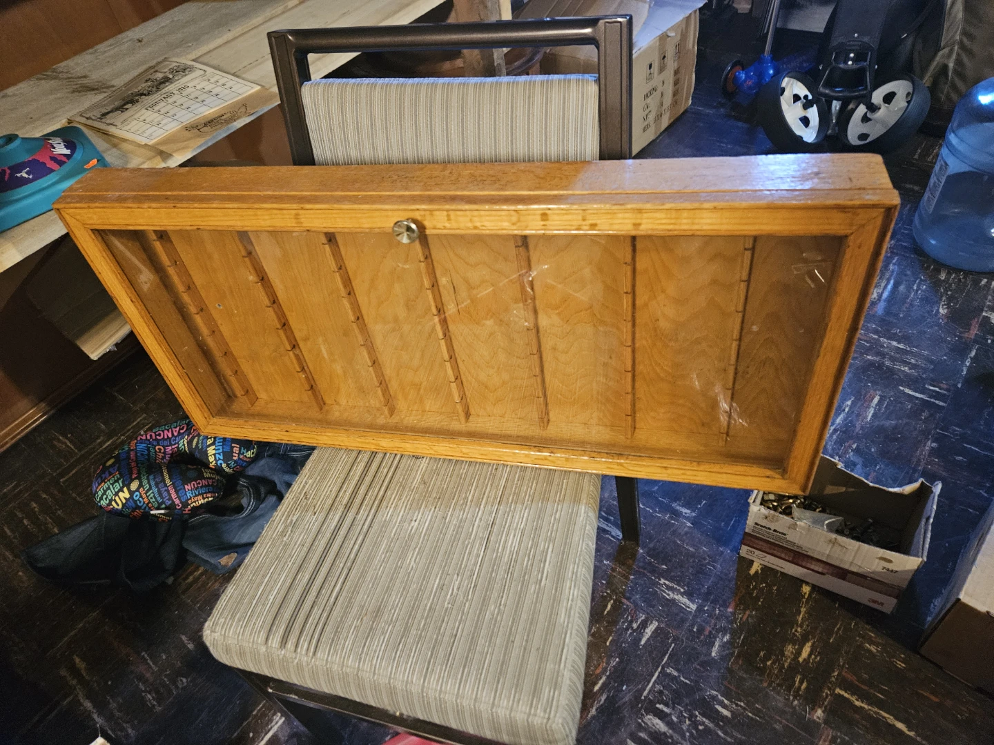 Wooden Display Cabinet with Glass Door - photo 3
