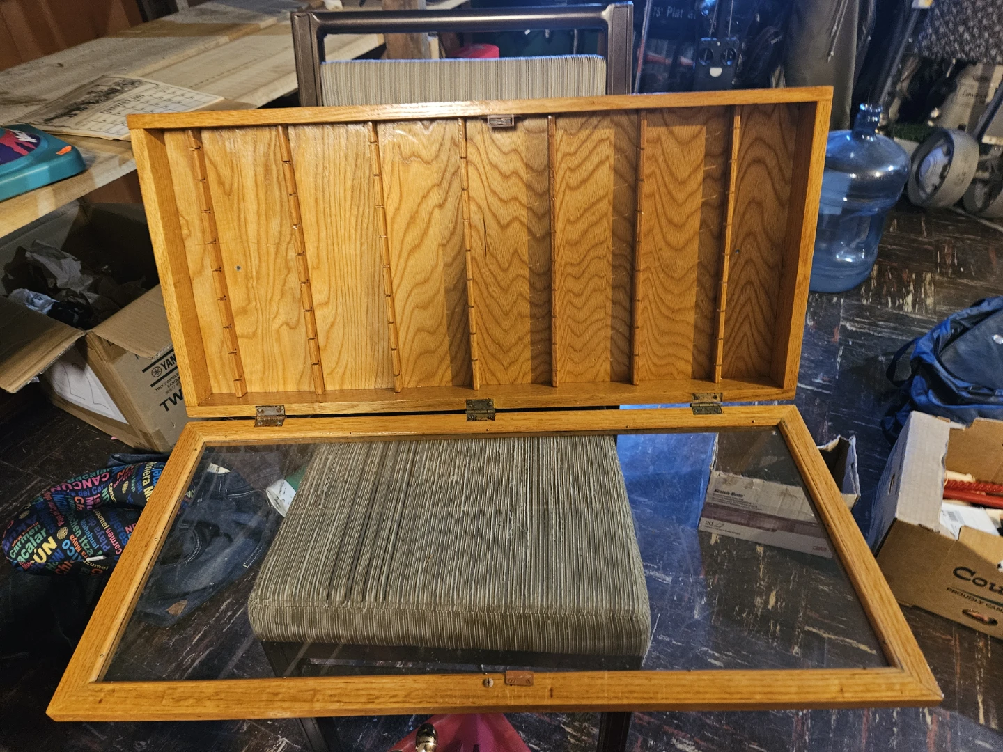 Wooden Display Cabinet with Glass Door - photo 4