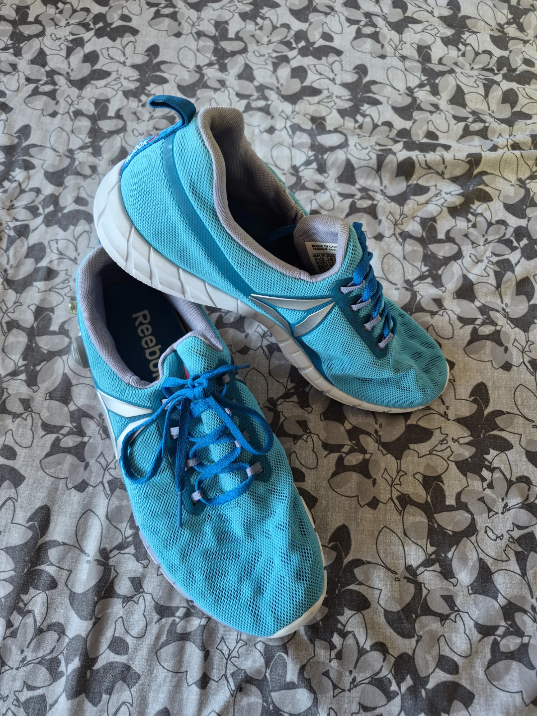 Reebok Blue Mesh Running Shoes