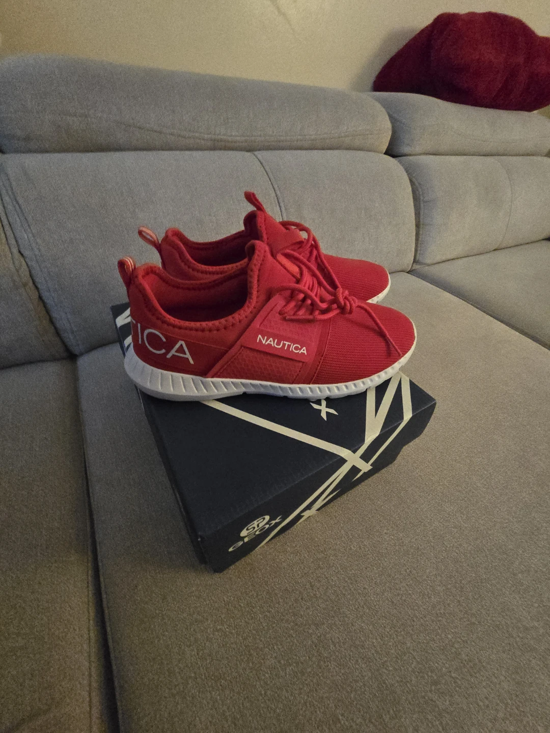 Nautica Red Sneakers, brand new, size 5
