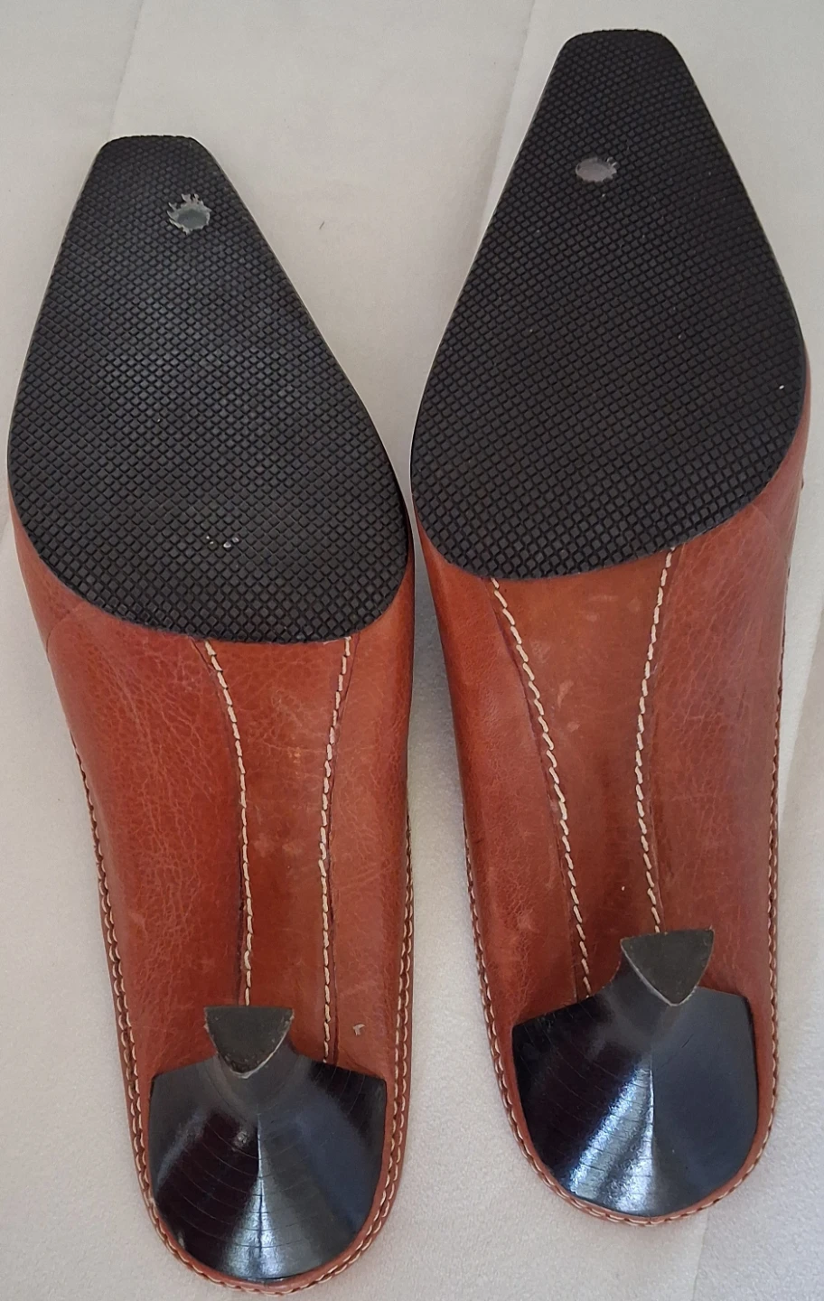 Nine West Brown Leather Mules Women's Heeled Shoes - photo 3