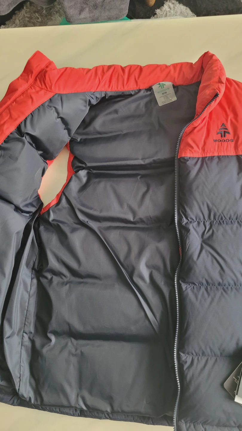 Woods Puffer Vest - Red/Navy - M/M - photo 3