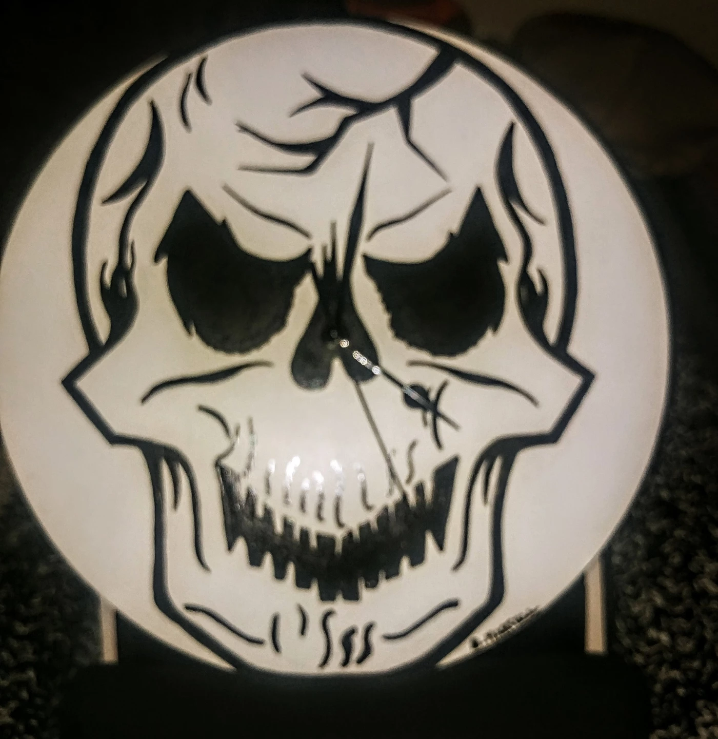 Skull Wall Clock