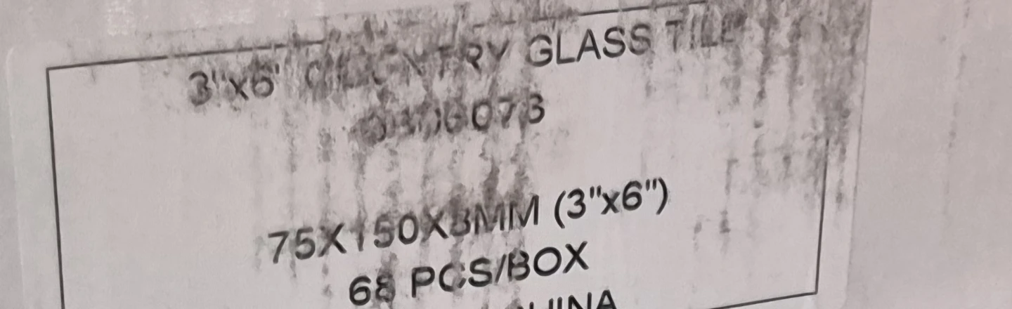 3"x6" Sky Blue Glass Tiles (68 pcs/box) - photo 3